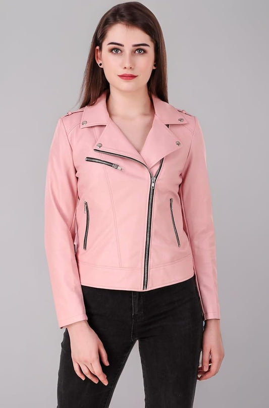 Faux Lather jacket women