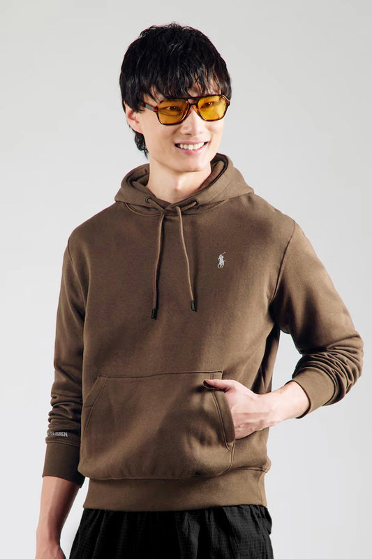 Rph Luren Polo script icon logo Men's Fleece Hoodie