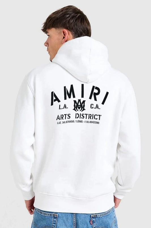 Amri Arts District Slogan Men's Fleece Hoodie